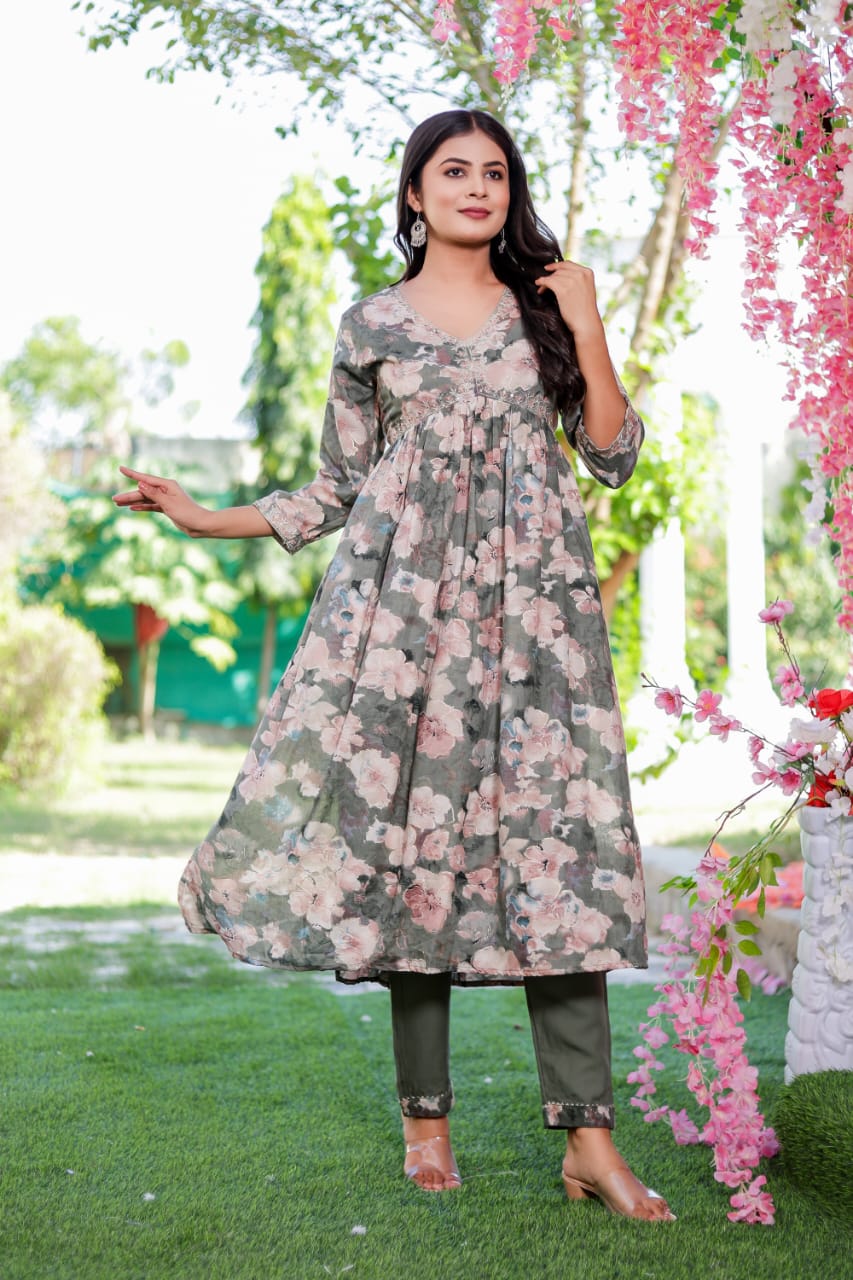 Virat Alia Cut Designer Kurti With Bottom Dupatta Catalog